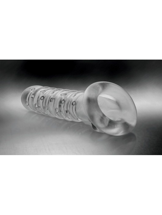 Утолщающая ребристая насадка на пенис - Доминирующее кольцо - в Химках купить с доставкой