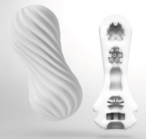 Мастурбатор FLEX Silky White с мягким рельефом - Tenga - в Химках купить с доставкой