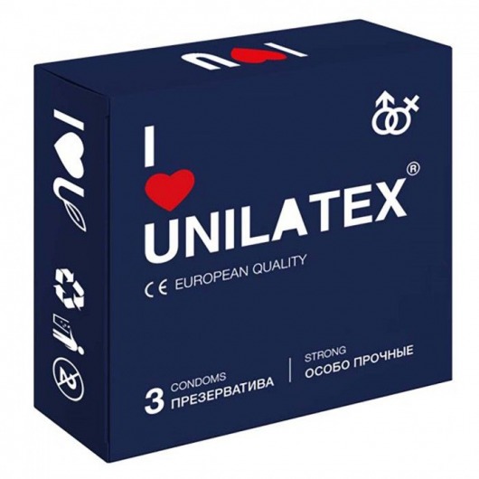 Ультрапрочные презервативы Unilatex Extra Strong - 3 шт. - Unilatex - купить с доставкой в Химках