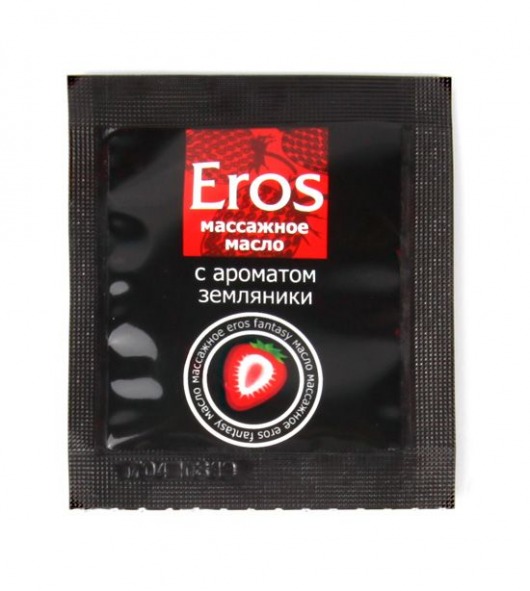 Пробник массажного масла с ароматом земляники Eros fantasy - 4 гр. - Биоритм - купить с доставкой в Химках