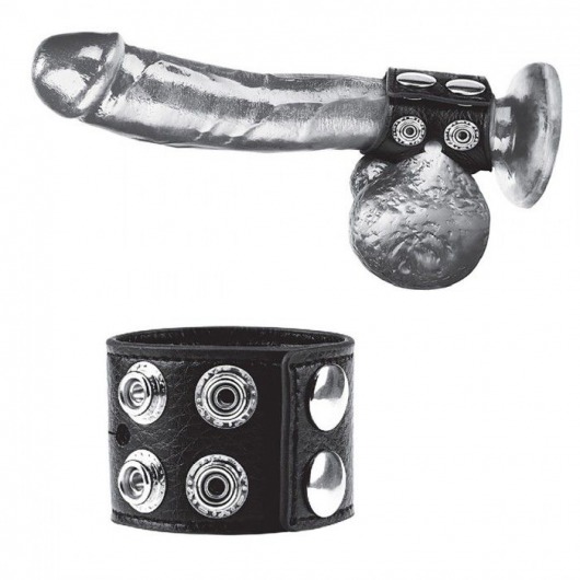 Ремень на член и мошонку 1.5  Cock Ring With Ball Strap - BlueLine - купить с доставкой в Химках