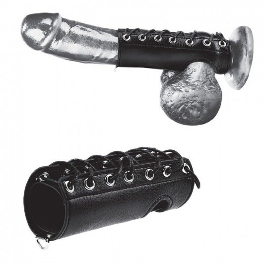 Сбруя на член на шнуровке 5  Cock Sheath - BlueLine - купить с доставкой в Химках