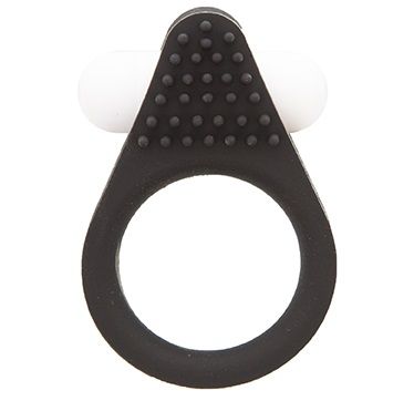 Чёрное эрекционное кольцо LIT-UP SILICONE STIMU RING 1 BLACK - Dream Toys - в Химках купить с доставкой