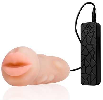 Мастурбатор-ротик с вибрацией REALSTUFF VIBRATING MASTURBATOR MOUTH - Dream Toys - в Химках купить с доставкой