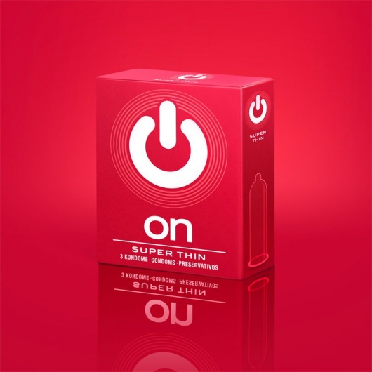 Супертонкие презервативы ON) Super Thin - 3 шт. - ON) - купить с доставкой в Химках