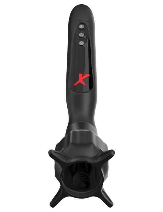 Чёрный вибростимулятор для головки члена с эффектом всасывания Vibrating Roto-Sucker - Pipedream - в Химках купить с доставкой