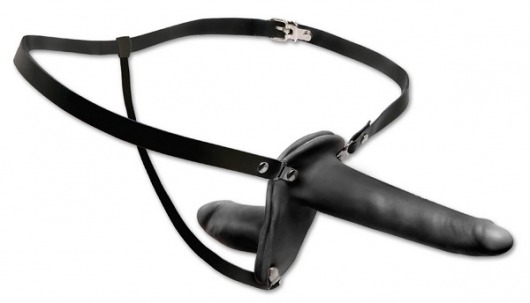 Женский страпон с вагинальной пробкой Double Penetrix Strap-on - 15 см. - Pipedream - купить с доставкой в Химках