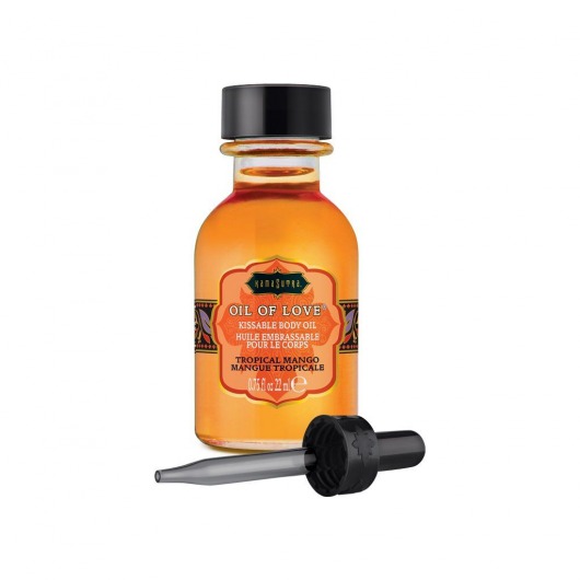 Масло для ласк с ароматом манго Oil of Love Tropical Mango - 22 мл. - Kama Sutra - купить с доставкой в Химках