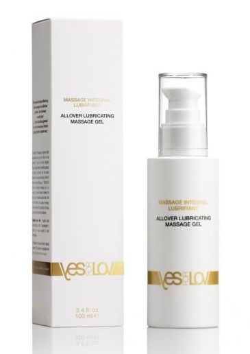 Массажный гель-смазка на силиконовой основе Allover Massage Gel - 100 мл. - YESforLOV - купить с доставкой в Химках