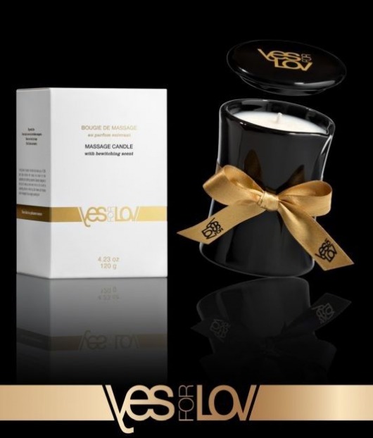 Массажная аромасвеча BEWITCHING MASSAGE CANDLE - 120 мл. - YESforLOV - купить с доставкой в Химках