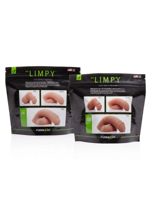 Мягкий имитатор пениса Fleshton Limpy среднего размера - 17 см. - Fleshlight - купить с доставкой в Химках