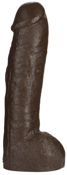Большая насадка для трусиков Vac-U-Lock Realistic Hung - 31,7 см. - Doc Johnson - купить с доставкой в Химках
