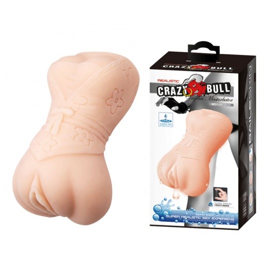 Мастурбатор-вагина с эффектом смазки в виде женской фигурки - Baile - в Химках купить с доставкой