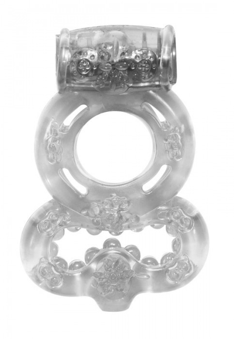 Прозрачное эрекционное кольцо Rings Treadle с подхватом - Lola Games - в Химках купить с доставкой
