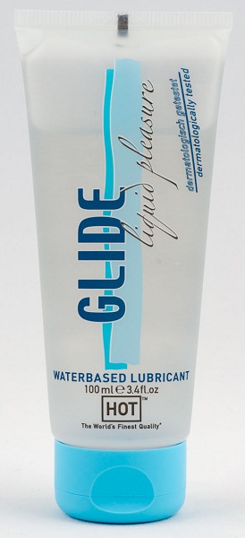 Интимная смазка на водной основе Glide - 100 мл. - HOT - купить с доставкой в Химках