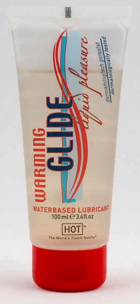 Согревающая интимная смазка на водной основе Warming Glide - 100 мл. - HOT - купить с доставкой в Химках