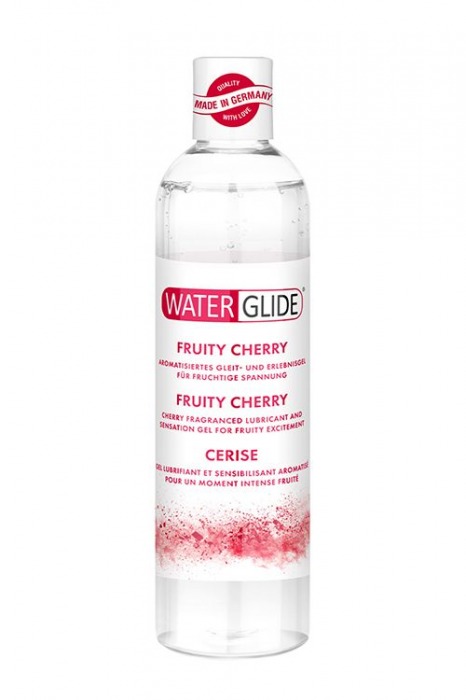 Лубрикант на водной основе с ароматом вишни FRUITY CHERRY - 300 мл. - Waterglide - купить с доставкой в Химках