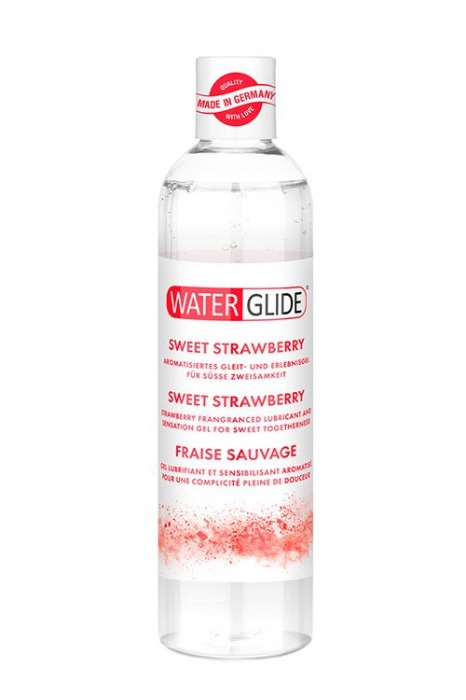 Лубрикант на водной основе с ароматом клубники SWEET STRAWBERRY - 300 мл. - Waterglide - купить с доставкой в Химках
