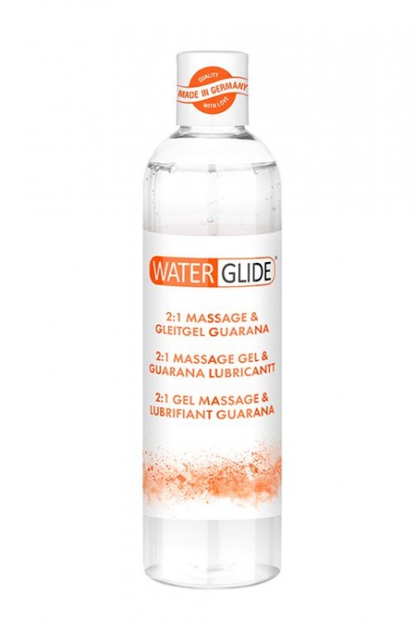 Гель-смазка 2-в-1 MASSAGE   LUBRICANT GUARANA - 300 мл. - Waterglide - купить с доставкой в Химках