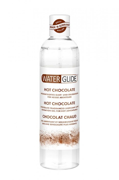 Лубрикант на водной основе с ароматом шоколада HOT CHOCOLATE - 300 мл. - Waterglide - купить с доставкой в Химках