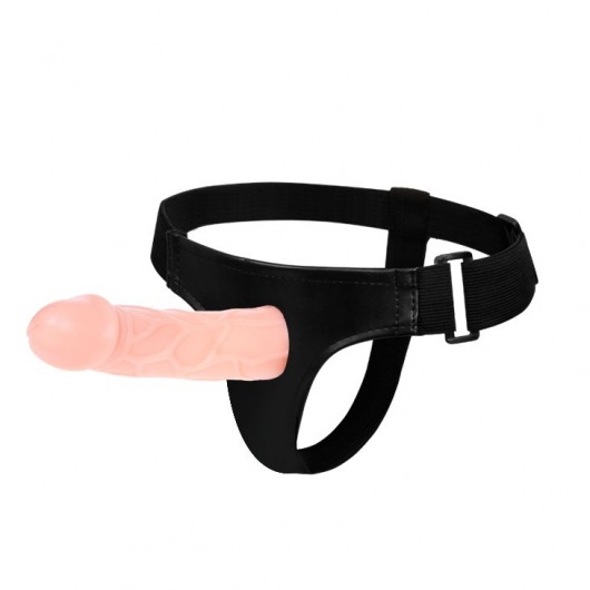 Телесный фаллоимитатор на трусиках Jessica Strap-On - 15,5 см. - Baile - купить с доставкой в Химках