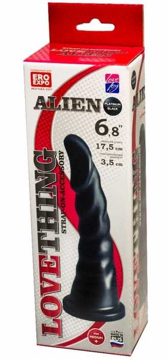 Насадка для трусиков харнесс Alien - 17,5 см. - LOVETOY (А-Полимер) - купить с доставкой в Химках