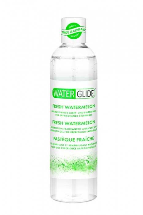 Лубрикант на водной основе с ароматом арбуза WATERGLIDE FRESH WATERMELON - 300 мл. - Waterglide - купить с доставкой в Химках