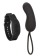 Черное виброяйцо с браслетом-пультом Wristband Remote Curve - California Exotic Novelties