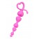 Розовая силиконовая анальная цепочка Sweety - 18,5 см. - ToyFa в Химках Розовая силиконовая анальная цепочка Sweety - 18,5 см. - ToyFa