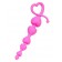 Розовая силиконовая анальная цепочка Sweety - 18,5 см. - ToyFa в Химках Розовая силиконовая анальная цепочка Sweety - 18,5 см. - ToyFa