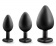 Набор черных анальных пробок с красным кристаллом-сердечком Bling Plugs Training Kit - Blush Novelties - купить с доставкой в Химках Набор черных анальных пробок с красным кристаллом-сердечком Bling Plugs Training Kit - Blush Novelties - купить с доставкой в Химках