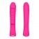 Ярко-розовый вибромассажер 5  Silicone Wild Passion - 19,1 см. - Erokay