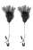 Зажимы для сосков с черными перьями Sweet Caress Feather Nipple Clumps - Sweet Caress - купить с доставкой в Химках Зажимы для сосков с черными перьями Sweet Caress Feather Nipple Clumps - Sweet Caress - купить с доставкой в Химках