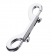 Серебристый двухсторонний карабин TOYFA Metal - ToyFa - купить с доставкой в Химках Серебристый двухсторонний карабин TOYFA Metal - ToyFa - купить с доставкой в Химках